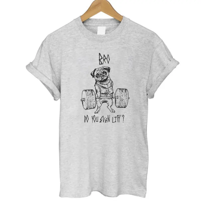 COOLMIND PU0115B хлопок короткий рукав Мопс жизнь печать женская футболка Повседневная Свободная Женская футболка Летняя классная женская футболка