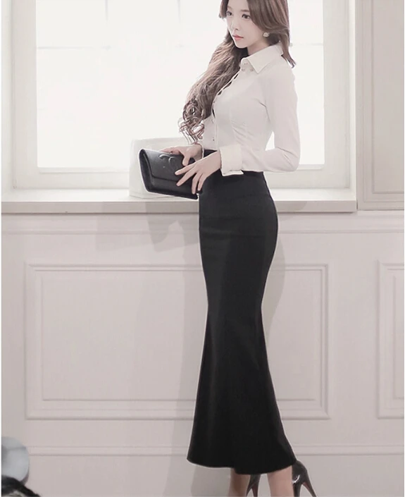 long skirts for office wear