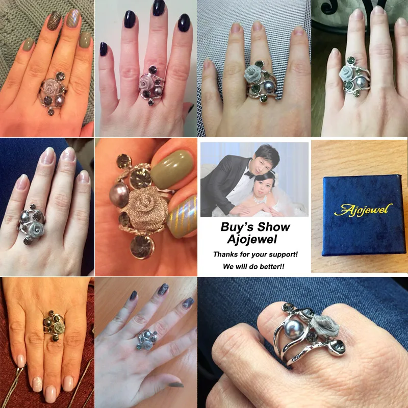 Женское кольцо в виде цветка с кристаллами размеры 7 8|ring vintage|flower ringbrand ring |