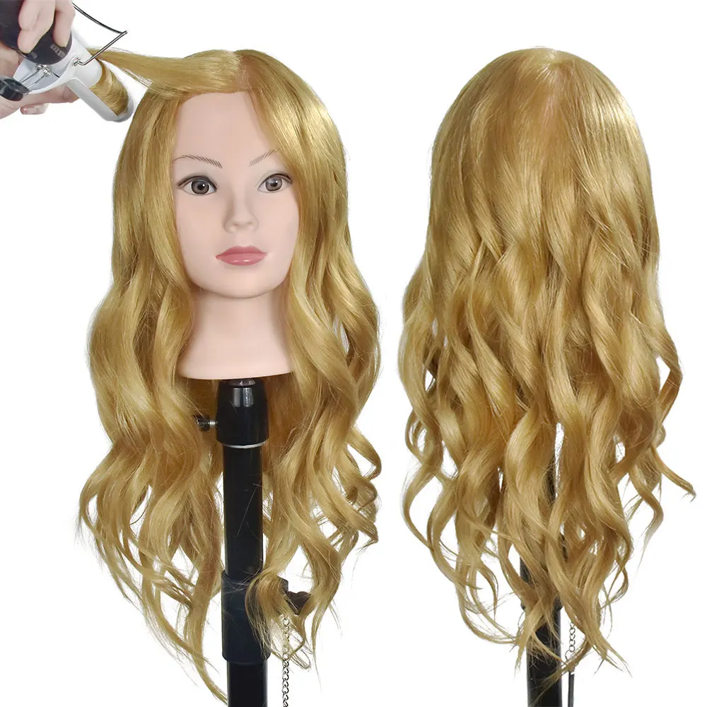 Bolihair 24" Salon Hairdressing Training Head 40 Real Hair Head