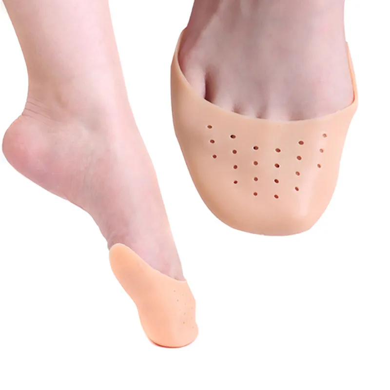 1 пара дышащий силиконовый гель носком балетки для танцев стельки обувь колодки Уход за ногами протекторы @ ME88