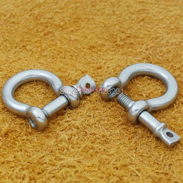 10 pcs / Lot 5mm 1/4&quot stainless steel D shackles for paracord bracelet O F190F3 Free Shipping | Дом и сад