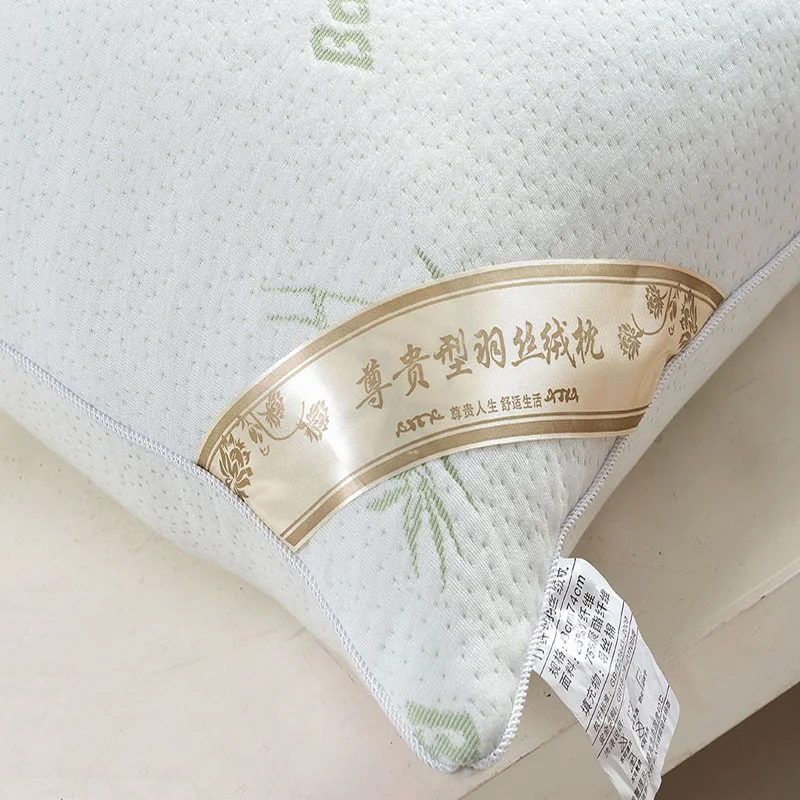 Ceny Poduszka z włókna bambusowego poduszki lekka poduszka poduszka odkształcająca się pod zerowym ciśnieniem zdrowie szyi poduszka