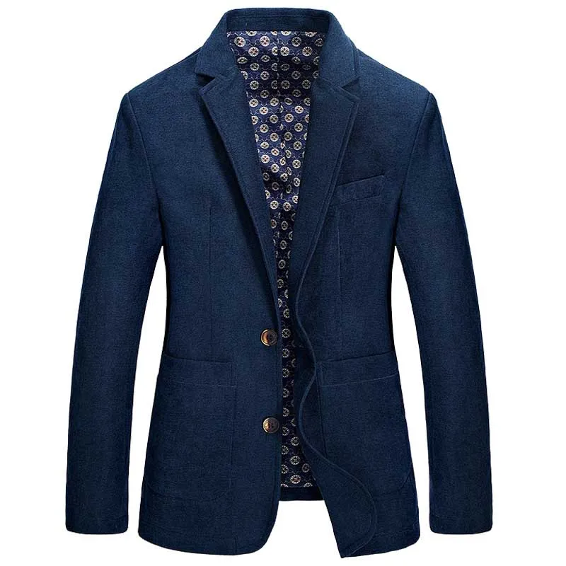 High Fashion Spring Autumn Suit Coat Men Jacket Blazers Solid Color Casual Jacket Male Office Wedding Clothes Plus Size 3XL