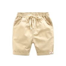 Шорты для маленьких мальчиков; повседневные летние детские шорты; одежда; пляжные хлопковые короткие брюки для маленьких мальчиков; одежда для детей
