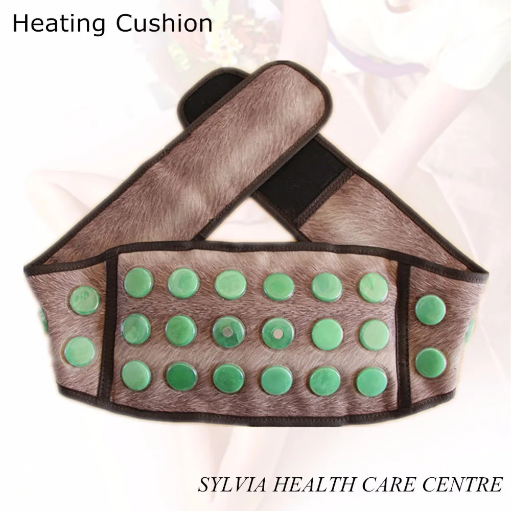 Chinese Jade Far Infrared Belt Heating Health Care Belt jade heating belt jade stone health heating massage waist support belt body care beauty tourmaline heating belt neck shoulder massage heating pad health care massage belt with tourmaline stone