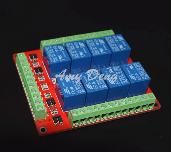 

2pcs/lot 8 way relay module / bidireconal coupler / high / low level trigger / double PCB, double /5V/12V/24V terminal