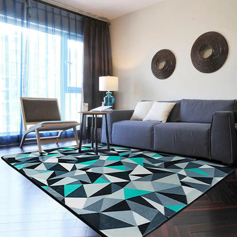 Modern Geometric Carpets For Living Room Home Decor Rugs For Bedroom Thick Soft Carpet Kids Room Sofa Coffee Table Floor Mat
