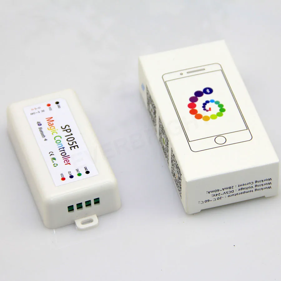 

DC5V-24V SP105E Magic wifi LED controller Bluetooth SPI , for all kinds of IC pixels lights WS2801 WS2811 WS2812B pixel Strip