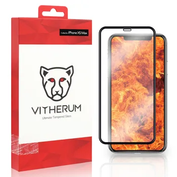 

RUBY - Ultimate Resistance Tempered Glass for iPhone XS Max (Black frame)