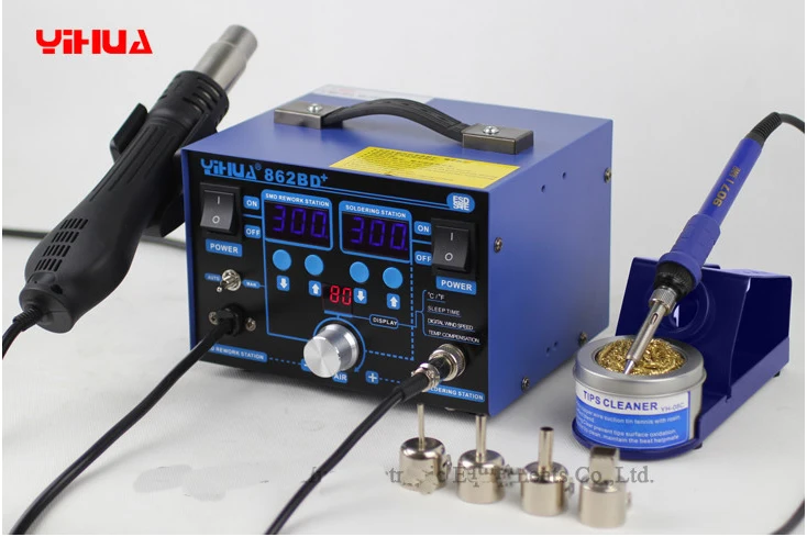 

Hot Air YIHUA 862BD+ Mobile Phone Rework Station, Desoldering machine