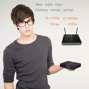 

Brand new Fanless pc i3 4010Y/i3 6006U Windwos 10 pc HD 620 Celeron 2955u /3556U Freeshipping 3 year Warranty wifi HTPC