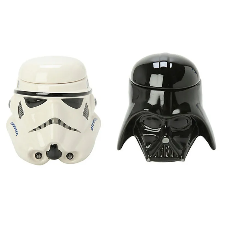 1PCS Personality Star Wars 3D Mug Cup Black Darth Vader Stormtrooper Iron Man Mug Creative Cups