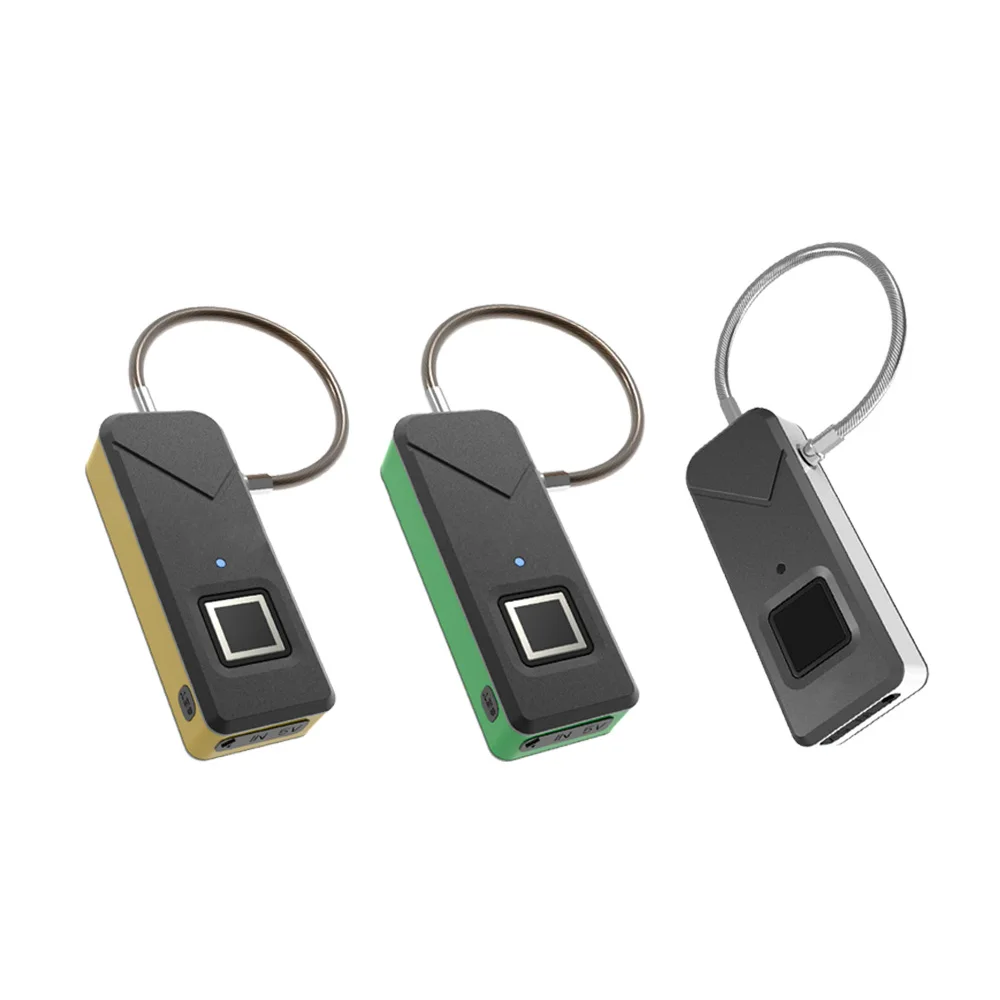 

Drawer biometric lock privacy fingerprint touch lock smart home small steel rope padlock security new products