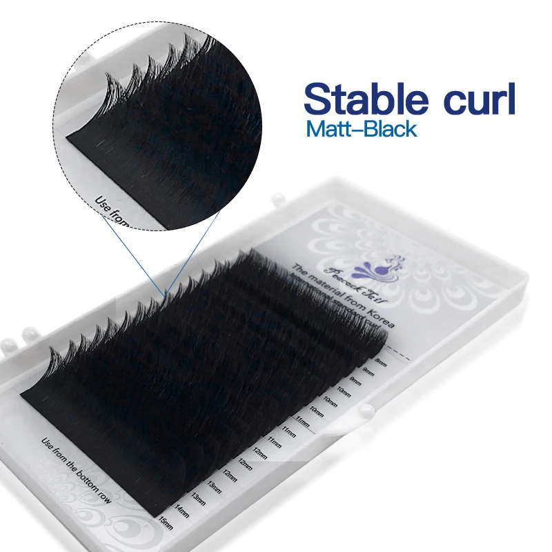 US $448.37 16 Rows Eyelashes For Extension Professional Completa Individual Eyelashes Eyelash Extensions Peacock Tail 200pcsLot