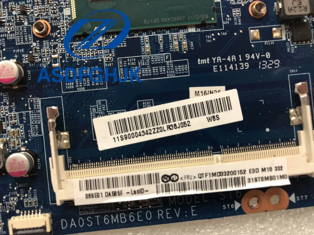 31ST6MB01H0 DA0ST6MB6E0 для lenovo для IdeaPad Flex 15 ноутбук материнская плата SR170 I5-4200U DDR3 материнская плата Протестировано