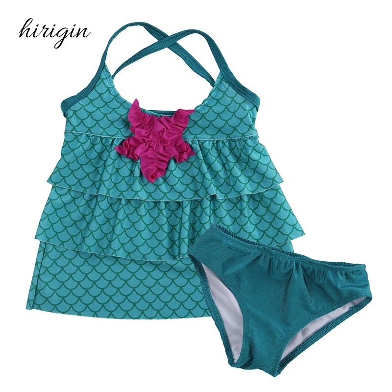 HIRIGIN Brand Polyester Hot Baby Girls Merimaid Swimwear Bikini Bathing Suit Swimsuit Swimming Costume | Спорт и развлечения