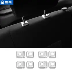 MOPAI Серебряный ABS сиденье для салона автомобиля подголовник Настройка отделочное покрытие Кнопки Декоративные наклейки для Suzuki Jimny