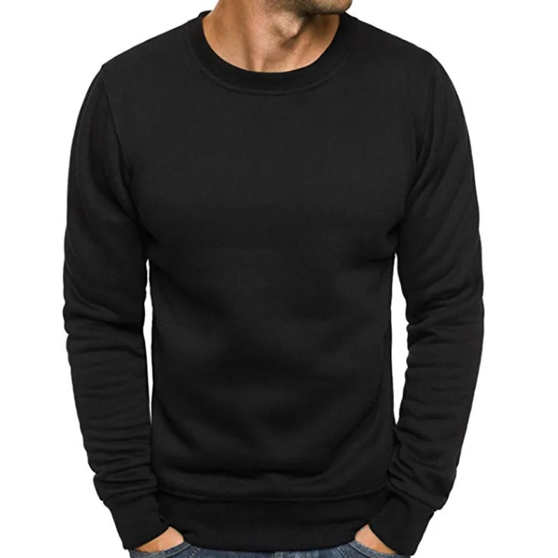 Zogaa 2019 новый модный весенне-осенний повседневный мужской свитер с круглым вырезом, однотонная облегающая трикотажная одежда, мужские