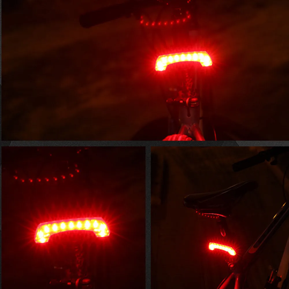 Top COB LED Bicycle Bike Cycling Rear Tail Light USB Rechargeable 5 Modes Bicycle Lights Outdoor Sport Back Rack Lamp #3O15 1