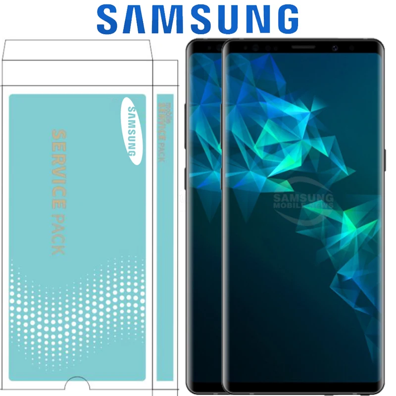 ORIGINAL SUPER AMOLED 6.4'' LCD with frame for SAMSUNG GALAXY Note 9 Note9 N960D N960F Display Touch Screen Digitizer Assembly