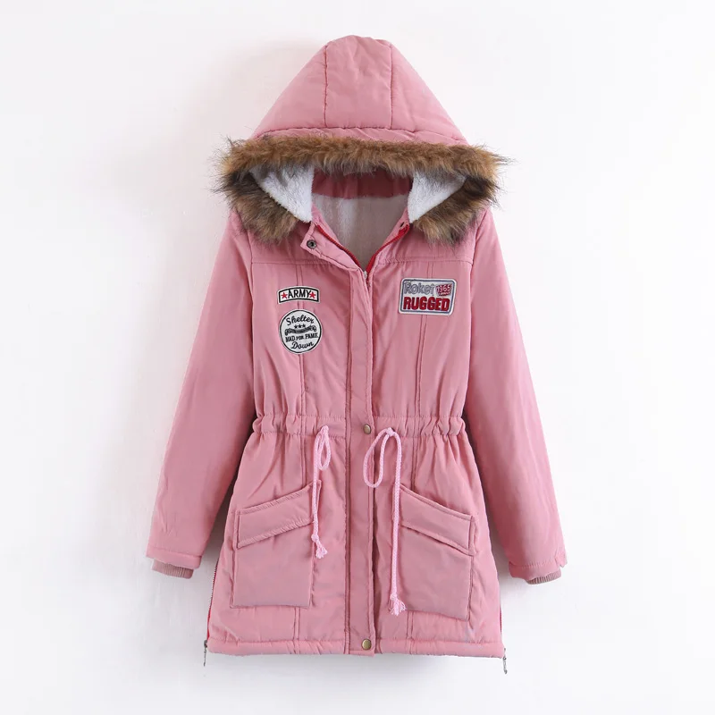 Winter Coat Women 2018 New Parka Casual Outwear Hooded Thickening Cotton Coat Winter Jacket Women Faux Fur Clothes Outwear