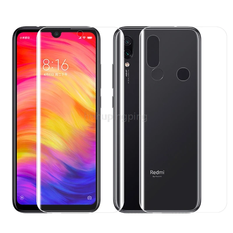

Soft HD ANti-Scratch Finger 4D Full Body Cover Screen Protector for Xiaomi Redmi Note 7 6.3" AUTO Fixed Hydrogel Film