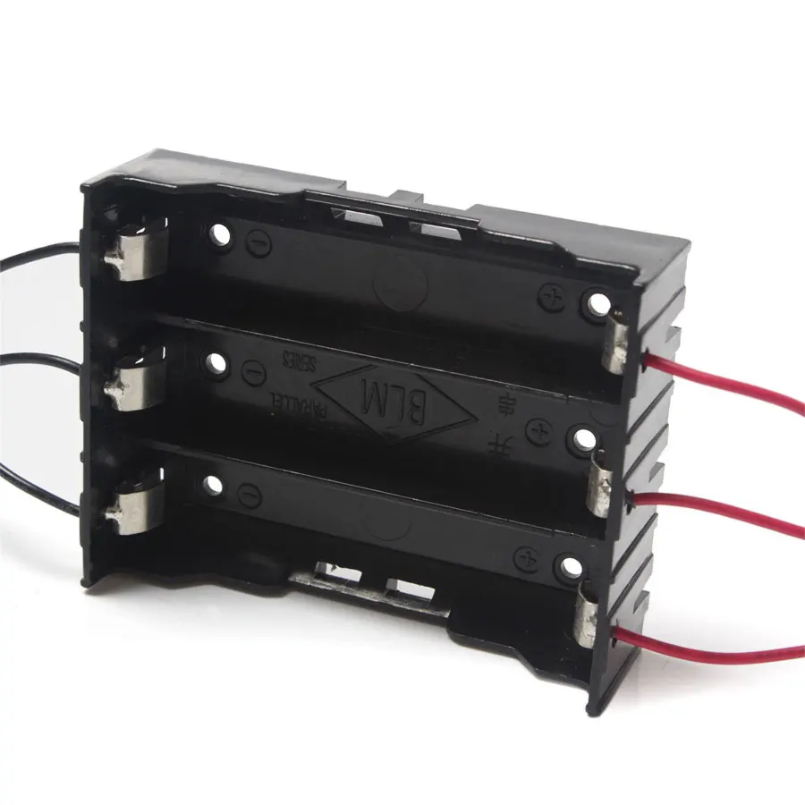 10Pcs 3*18650 Power Parallel Battery Holders 3slot Battery Storage Box