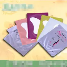 Горячая 50 пар наращивания ресниц Бумага Нашивки привитые глаз Наклейки 6 Цвет ресниц под глазами колодки глаз Бумага Нашивки советы стикеры