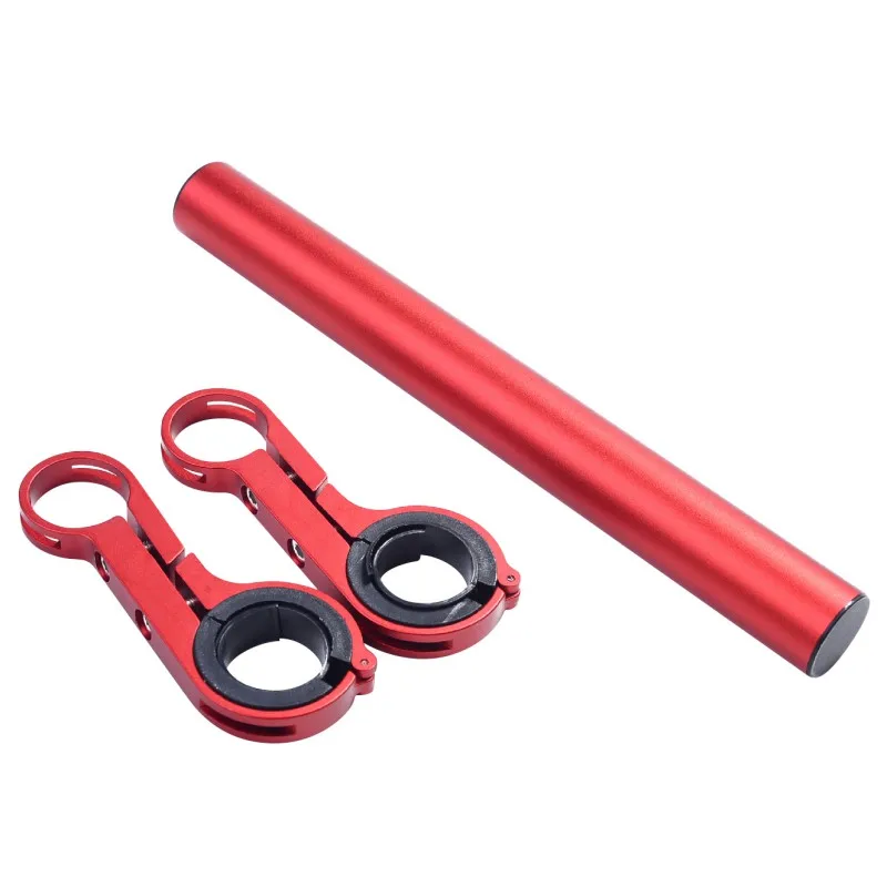 Discount Aluminum Alloy Flashlight Holder Handle Bar Bicycle Accessories Extender Carbon Tube Bicycle Bracket Riding Extension Car Frame 4