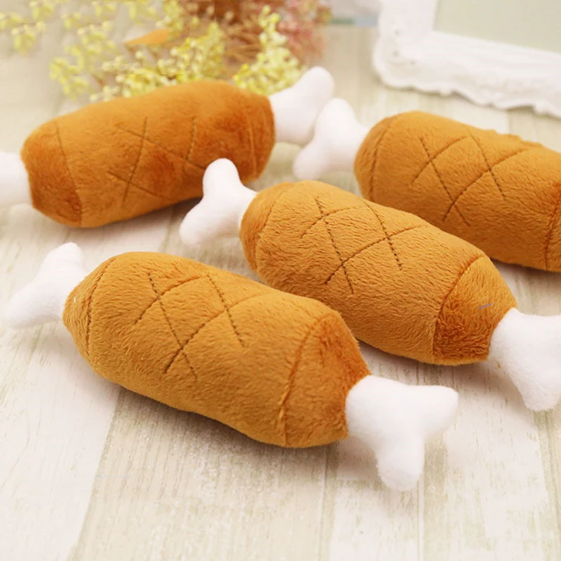 Dog Toys Resistant Chew Pet Toy Bell Squeaky Sound Games Interactive Pacifier Bone For Small Large Dogs Animals | Дом и сад
