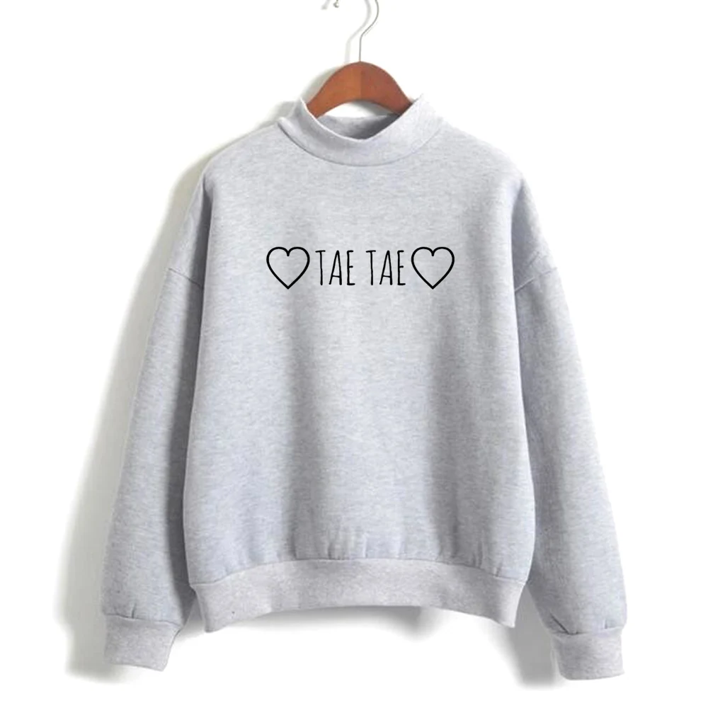 Kerlana BTS Pullover Sudadera roja Popular Impresi/ón de Personalidad Sudadera con Capucha Corta Tops de Cintura Alta for Mujer Unisex