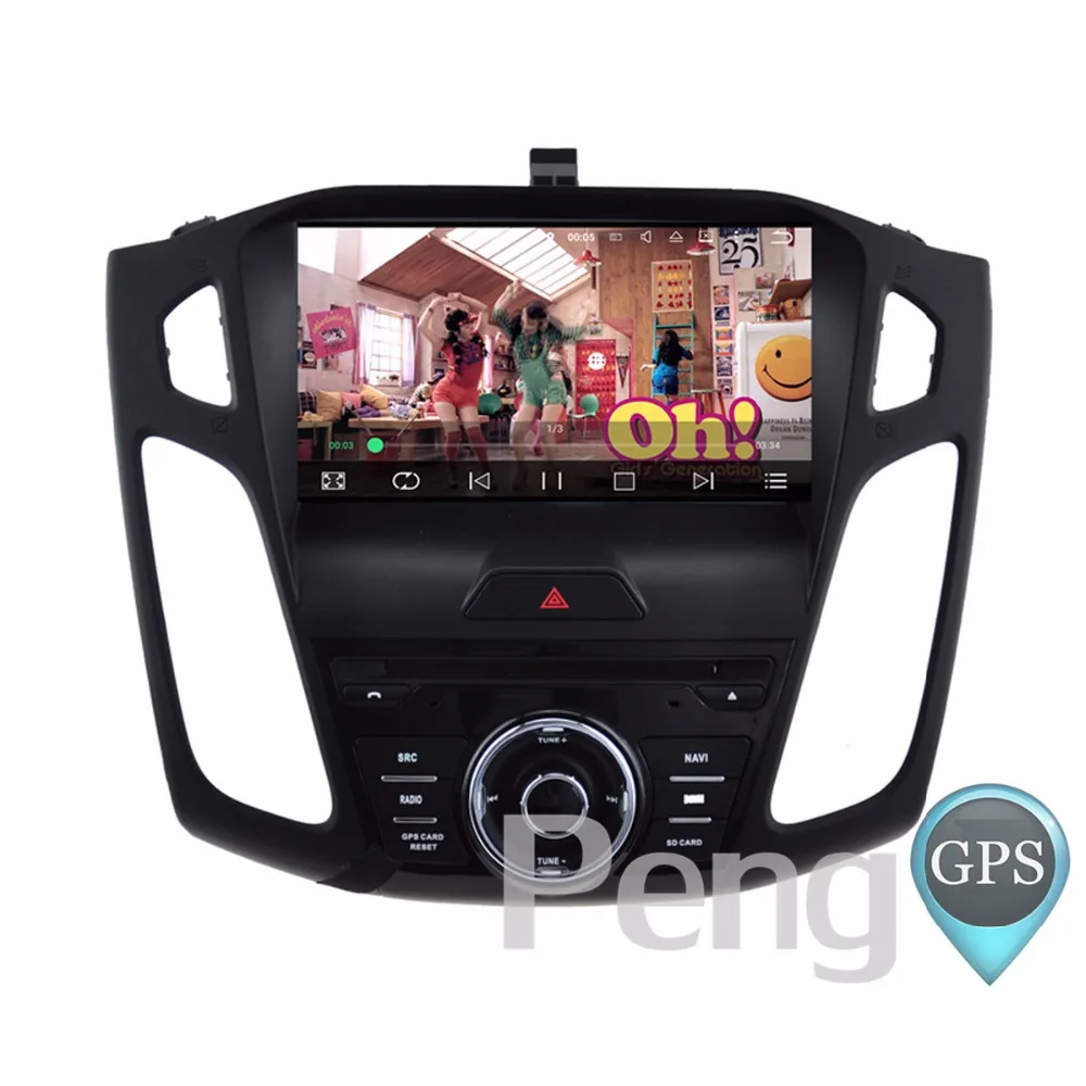 Best 2 Din DVD Player Stereo Android 7.1 Car Radio for Focus III C-Max 2015-2017 GPS Navigation Auto Radio OBD/WIFI  Headunit 1