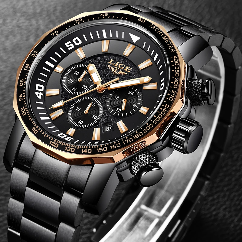 2019 Men Watch LIGE Top Brand Luxury Fashion Quartz Clock Men's Business Waterproof Big Dial Military Sport Watches Reloj Hombre 2019 Men Watch LIGE Top Brand Luxury Fashion Quartz Clock Men's Business Waterproof Big Dial Military Sport Watches Reloj Hombre