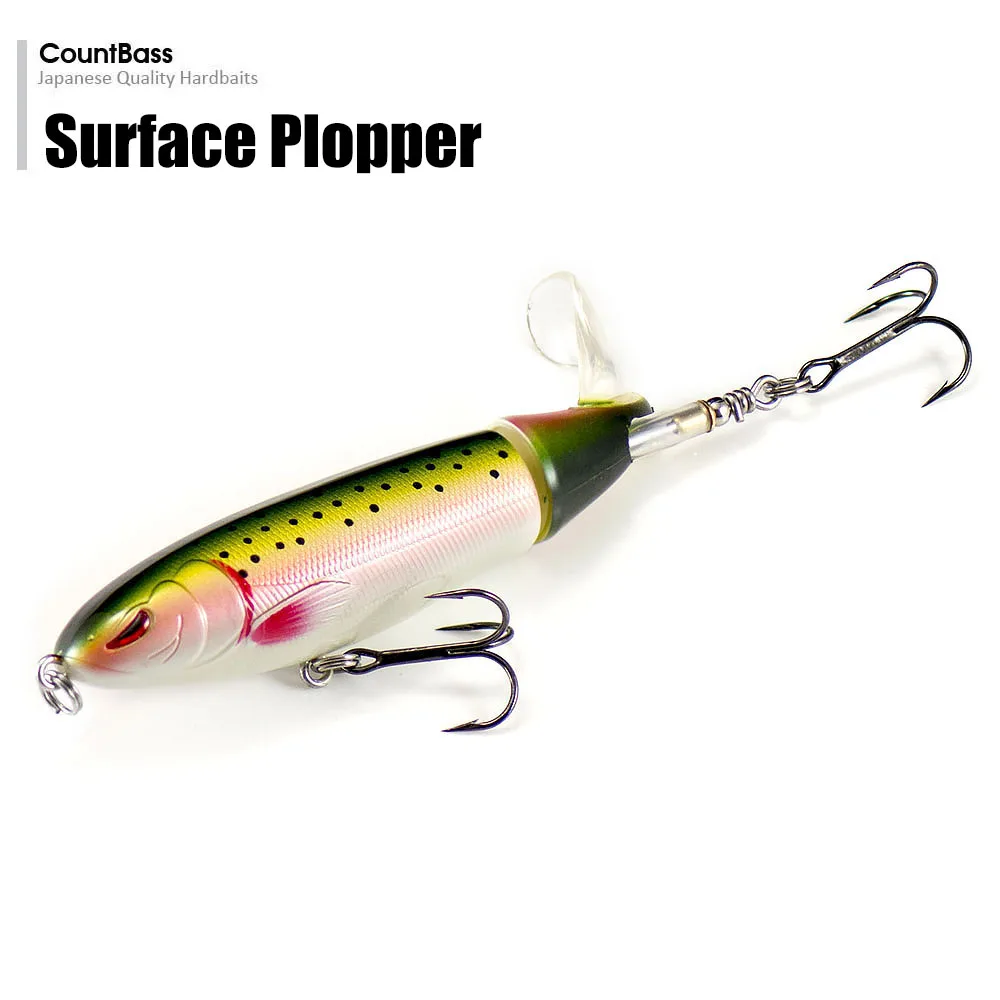110 мм 19,7 г графиновая поверхность Plopper рыболовная приманка-топвотер Whopper Popper мягкий вращающийся хвост карандаш рыболовные снасти