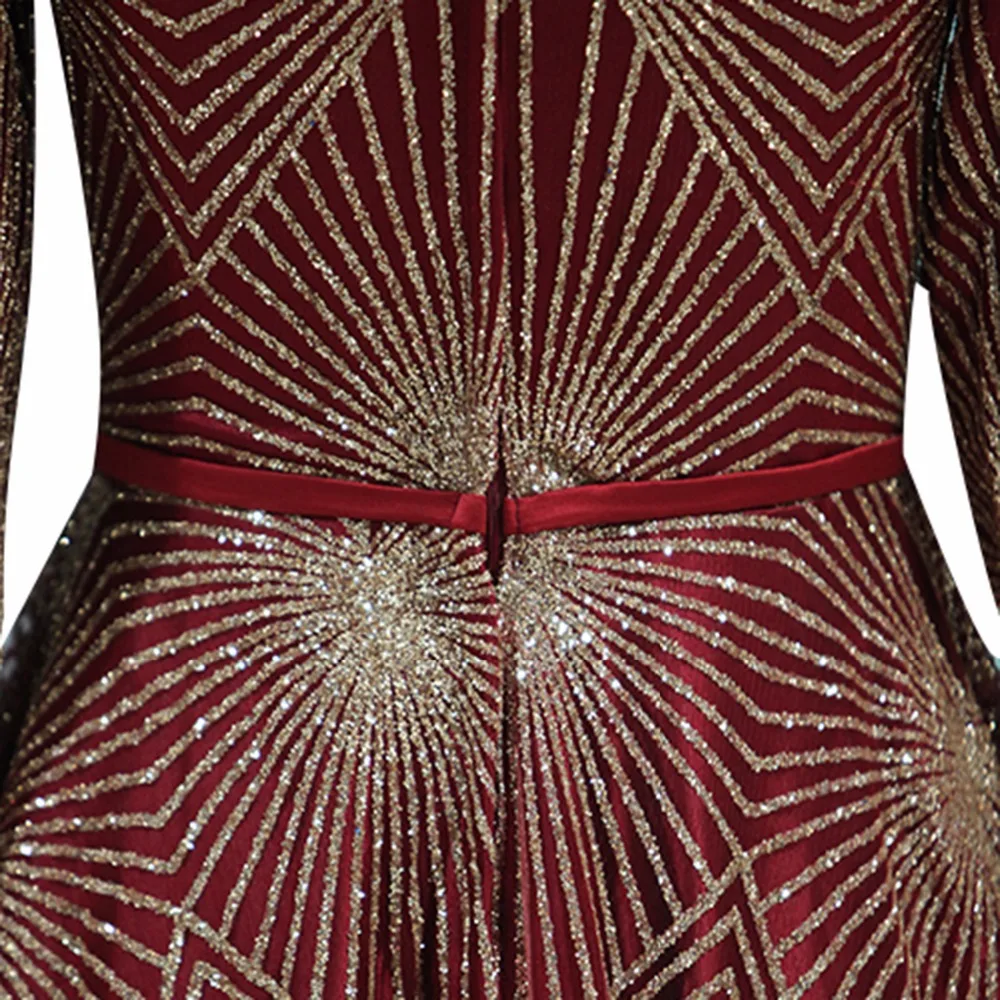 ANTI Luxury Lace Sequin Evening Dress Long sleeve Muslim robe de soiree Scarf Pattern Elegant A-Line Floor-Length For Party gown ANTI Luxury Lace Sequin Evening Dress Long sleeve Muslim robe de soiree Scarf Pattern Elegant A-Line Floor-Length For Party gown