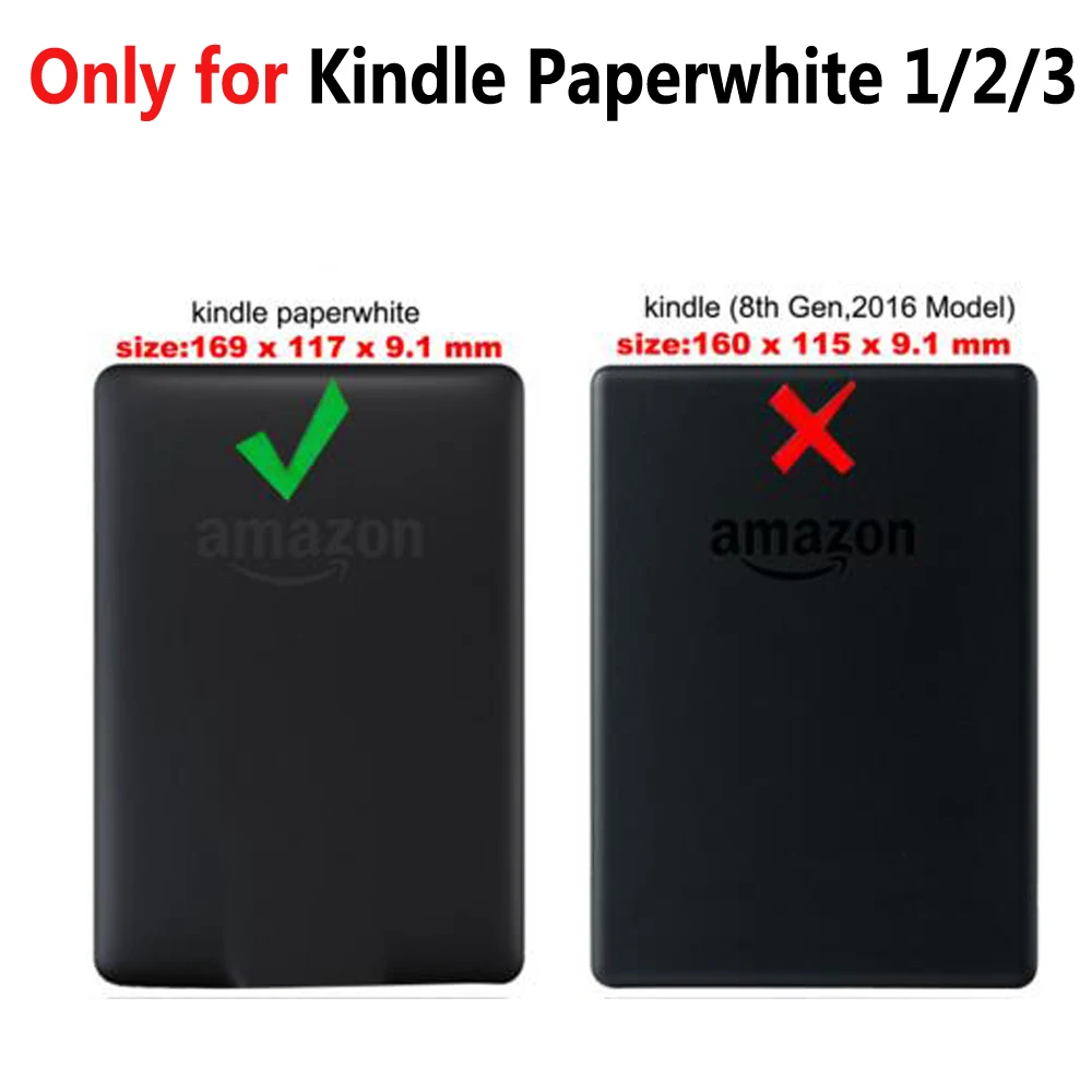 Чехол для Kindle Paperwhite 1 2 3 чехол электронной книги 2015 2017 тонкий полупрозрачный