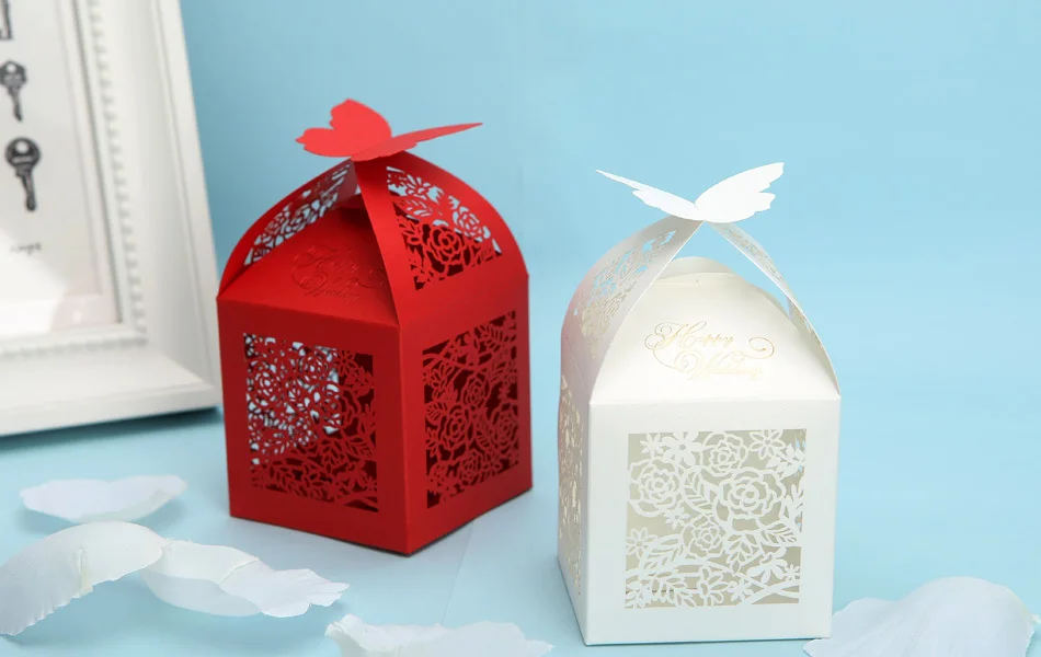Erfly Laser Cut Wedding Candy Box Red White Paper Erfly Laser Cut Wedding Candy Box Red White Paper Favors Gift 112007 In Party From Home Garden On Aliexpress Alibaba Group