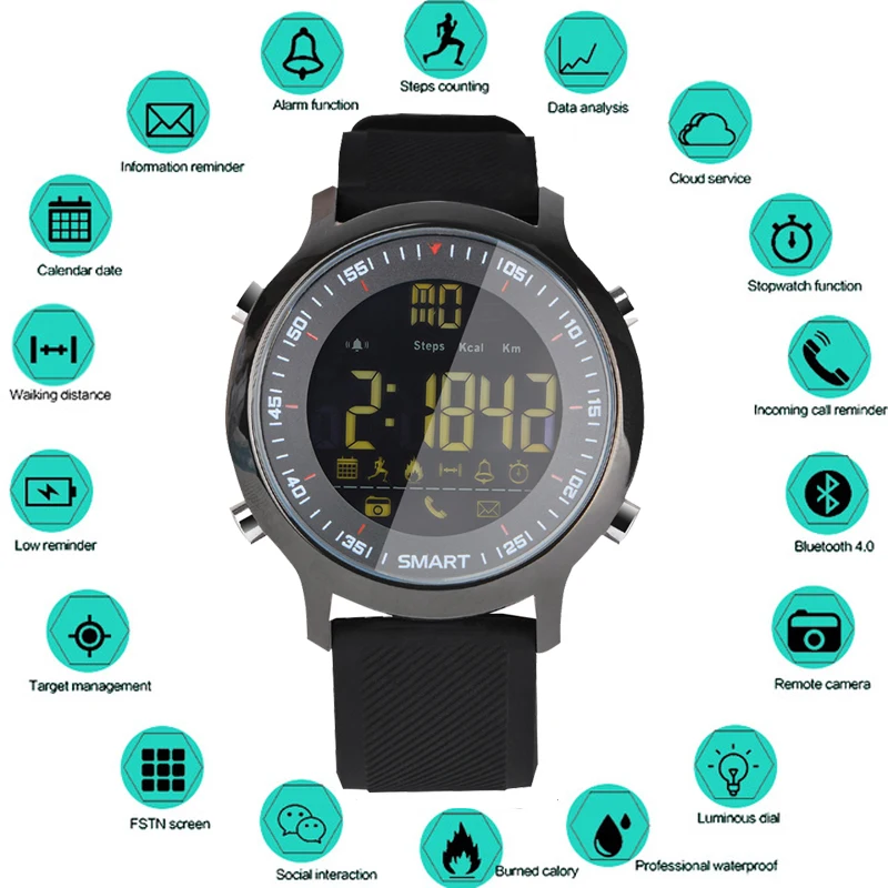 

2019 New Smart Watch Men Women Sport Watch Waterproof Digital LED Electronics Watches Men Smart multi-function Wrist Watch