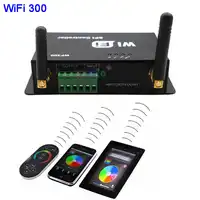 WiFi 300 RGB Controller Touchable Screen Remote LED WiFi SPI Controller for LPD6803 WS2811 WS2801 5050 SMD LED Strip,DC5-24V
