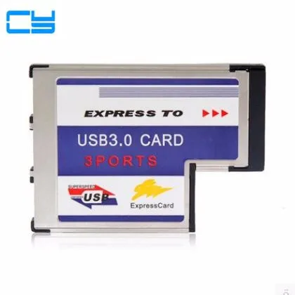 PCI-E PCI Express Card ExpressCard 54mm 34mm T type to USB 3.0 3 Port Adapter Low Profile Short Body type for Laptop Notebook