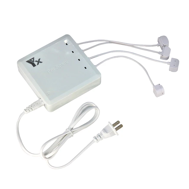 $36.47  drone charger 2 USB Ports & 4 battery Ports adapters Charge 110-240V Voltage for DJI Spark drone Ac
