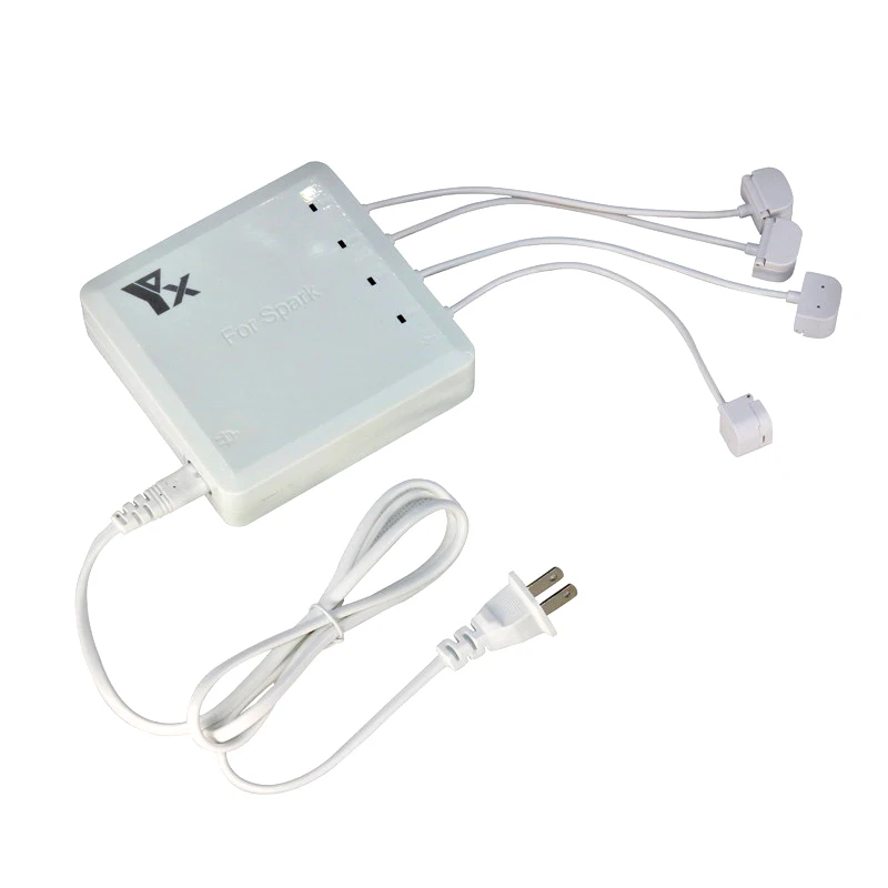 

drone charger 2 USB Ports & 4 battery Ports adapters Charge 110-240V Voltage for DJI Spark drone Accessories