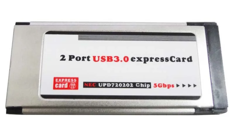 Express to USB 3,0 ExpressCard адаптер 5 Гбит/с PCMCIA двойной 2 порта для чипсета NEC 34 мм слот Express Card конвертер