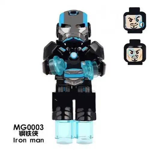 Фигурки супер героев Железный человек Броня Дэдпул Веном антман танос модель строительные блоки супергерой бронированное оружие фигурка игрушки подарок - Цвет: MG0003-