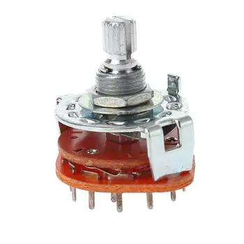 

Guitar Amplifier Channel Band Rotary Switch Selector 3 Pole 4 Position 3P4T