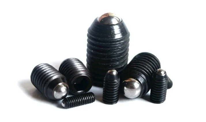 

50pcs M10*16 Black Hex Socket Spring Ball Plunger Set Screws