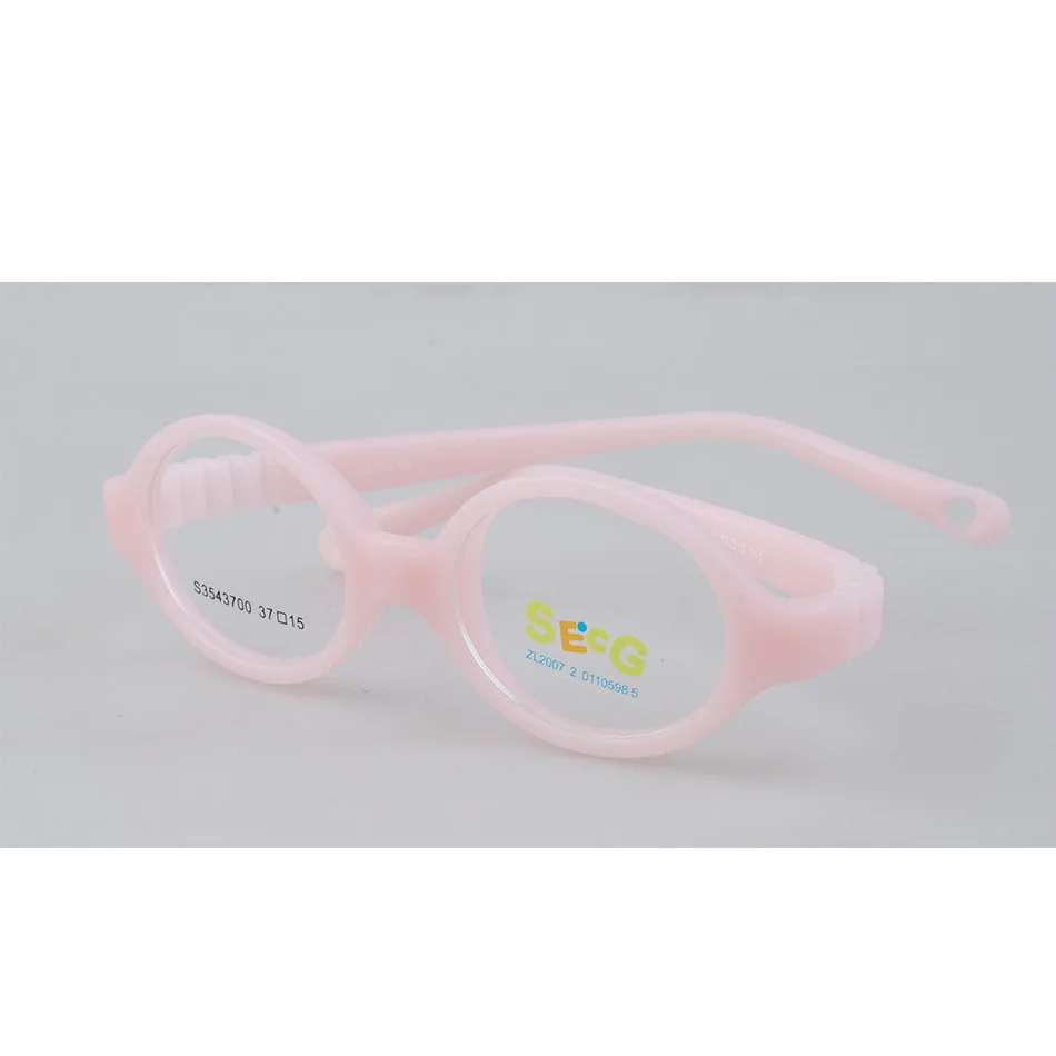 SECG круглые гибкие оптические детские очки, пластиковая оправа унисекс TR90, детские очки для близорукости, для зрения, детские очки - Цвет оправы: C13