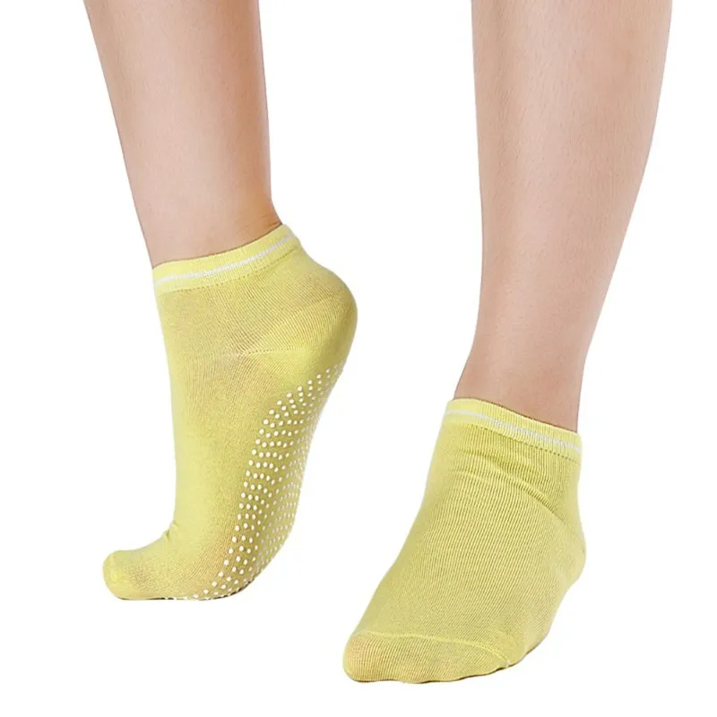 Women Fitness Cotton Socks Slipper Breath Non Slip Massage Pilates Socks Sock Slippers