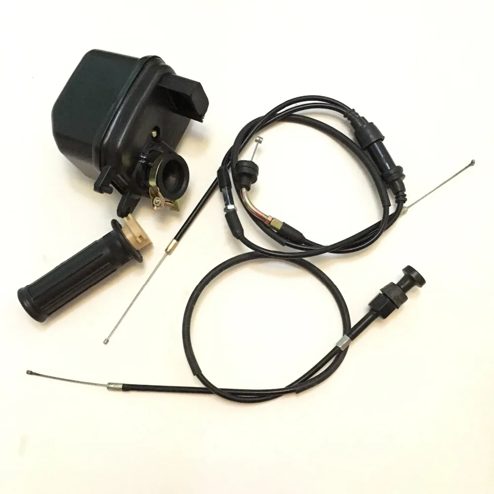 PW50 Air Filter Throttle /& Choke Cables and Throttle Grip for Yamaha PW50 PY50